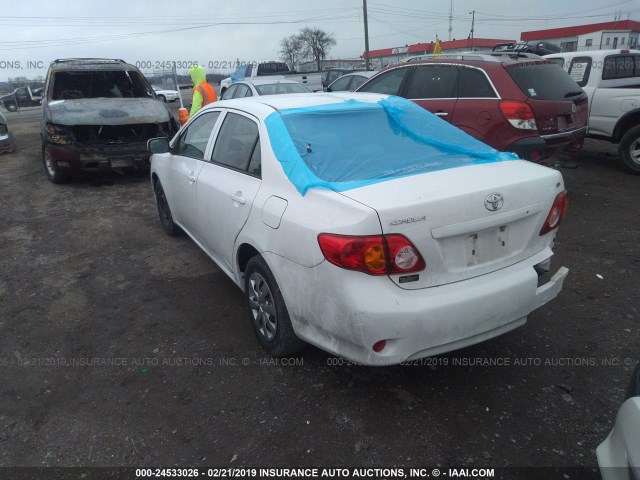 JTDBL40E99J008981 - 2009 TOYOTA COROLLA LE/XLE WHITE photo 3