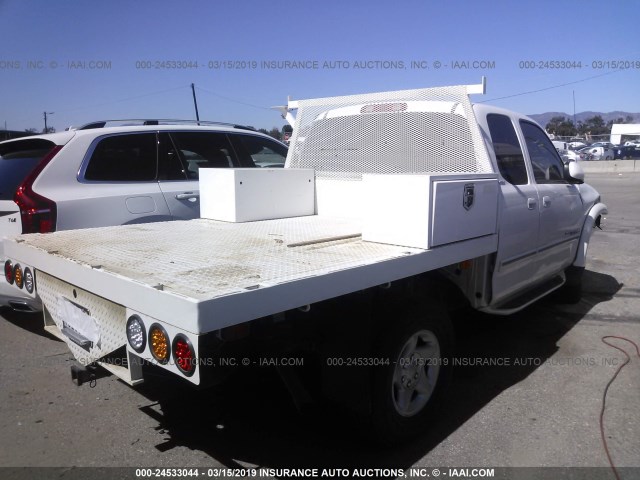 5TBBT48141S161009 - 2001 TOYOTA TUNDRA ACCESS CAB LIMITED WHITE photo 4