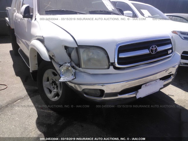 5TBBT48141S161009 - 2001 TOYOTA TUNDRA ACCESS CAB LIMITED WHITE photo 6