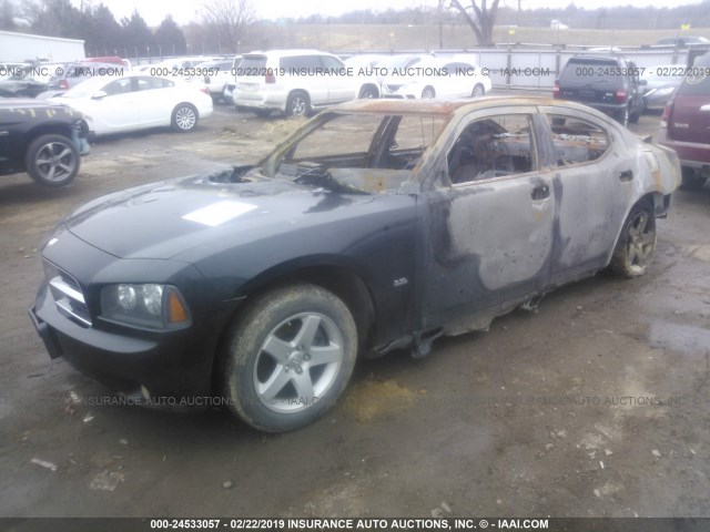 2B3KA33V69H502942 - 2009 DODGE CHARGER SXT GRAY photo 2