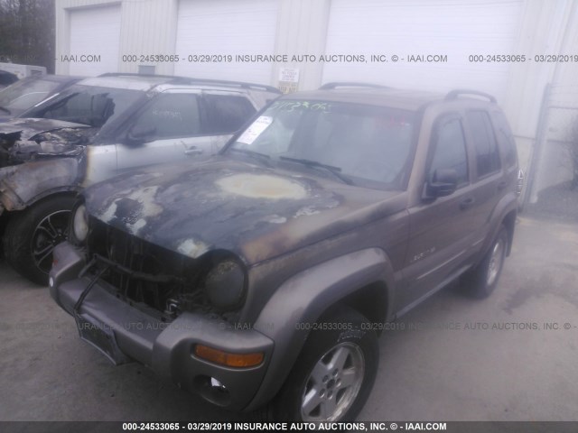 1J4GL58K32W216881 - 2002 JEEP LIBERTY LIMITED TAN photo 2