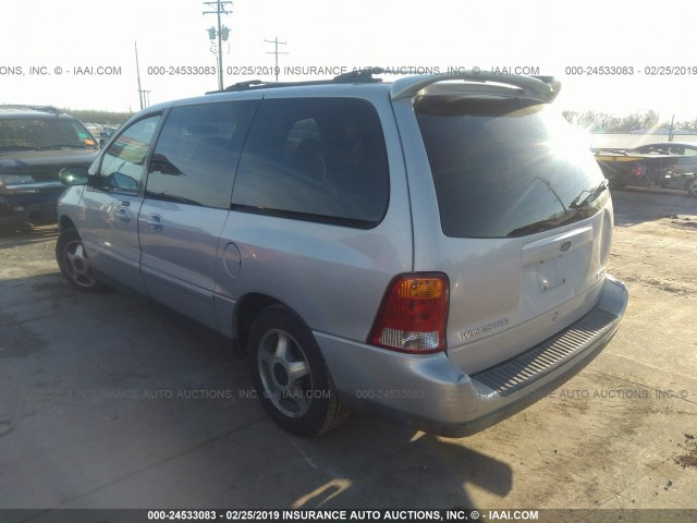 2FMZA57492BB47571 - 2002 FORD WINDSTAR SPORT GRAY photo 3