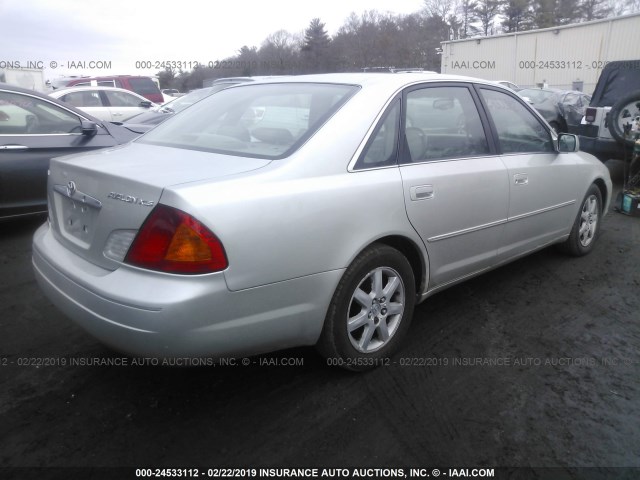 4T1BF28B01U124459 - 2001 TOYOTA AVALON XL/XLS SILVER photo 4