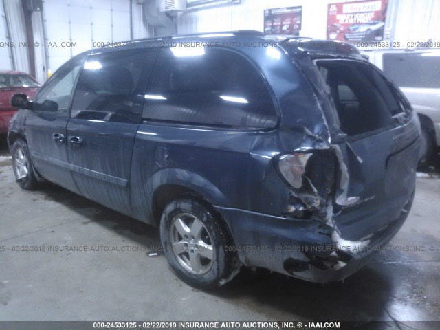 2D4GP44L57R254831 - 2007 DODGE GRAND CARAVAN SXT BLUE photo 3