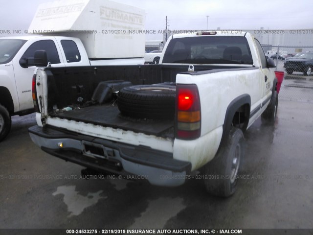 1GCHC24G51E254739 - 2001 CHEVROLET SILVERADO C2500 HEAVY DUTY WHITE photo 4