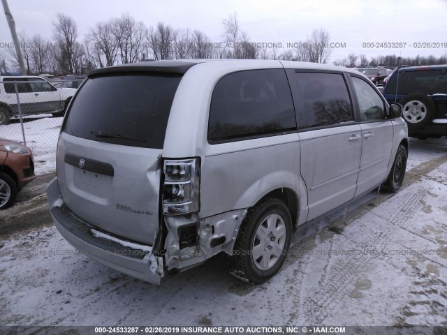 1D8HN44E09B513415 - 2009 DODGE GRAND CARAVAN SE SILVER photo 4