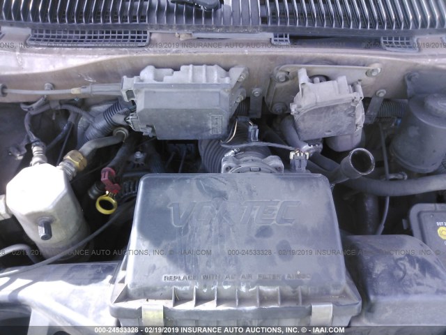 1GNDM19XX5B109886 - 2005 CHEVROLET ASTRO GOLD photo 10