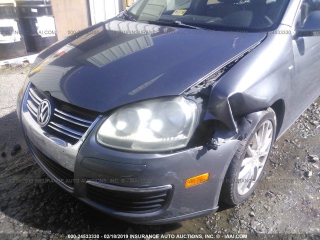 3VWEF71K77M184399 - 2007 VOLKSWAGEN JETTA WOLFSBURG 灰色 照片 6