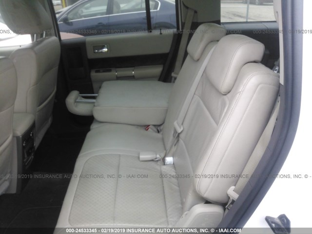 2FMHK6DT5ABA79388 - 2010 FORD FLEX LIMITED WHITE photo 8