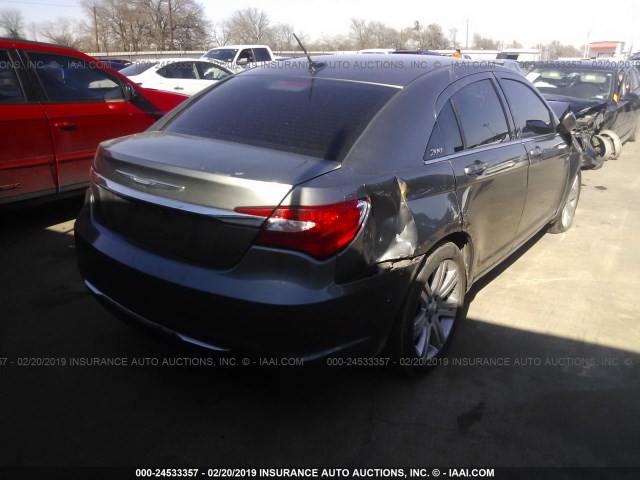 1C3CCBAB5CN318708 - 2012 CHRYSLER 200 LX BLACK photo 4