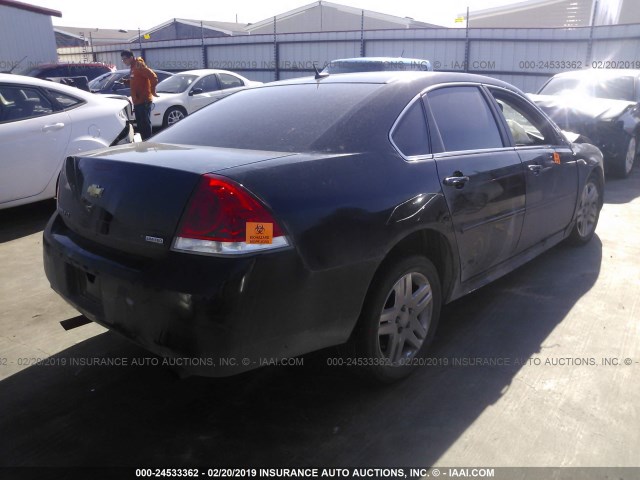 2G1WB5E32F1153134 - 2015 CHEVROLET IMPALA LIMITED LT BLACK photo 4