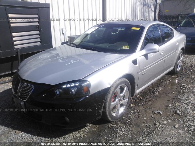 2G2WC55C581107986 - 2008 PONTIAC GRAND PRIX GXP GRAY photo 2