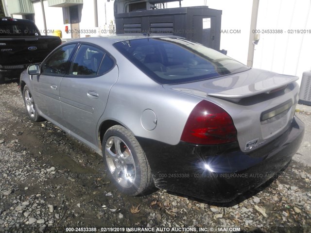 2G2WC55C581107986 - 2008 PONTIAC GRAND PRIX GXP GRAY photo 3