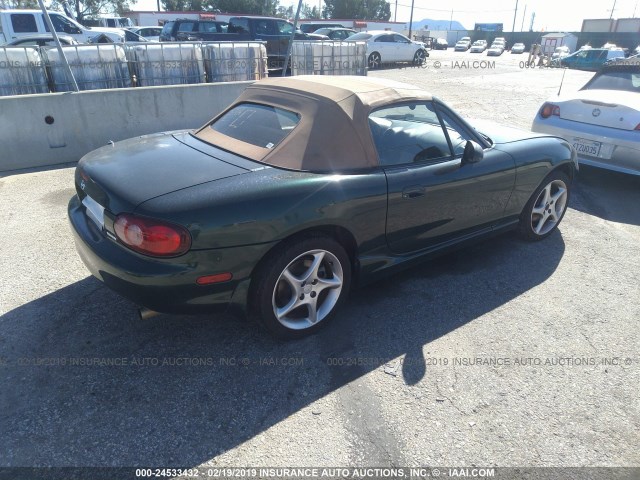 JM1NB353820222843 - 2002 MAZDA MX-5 MIATA LS GREEN photo 4