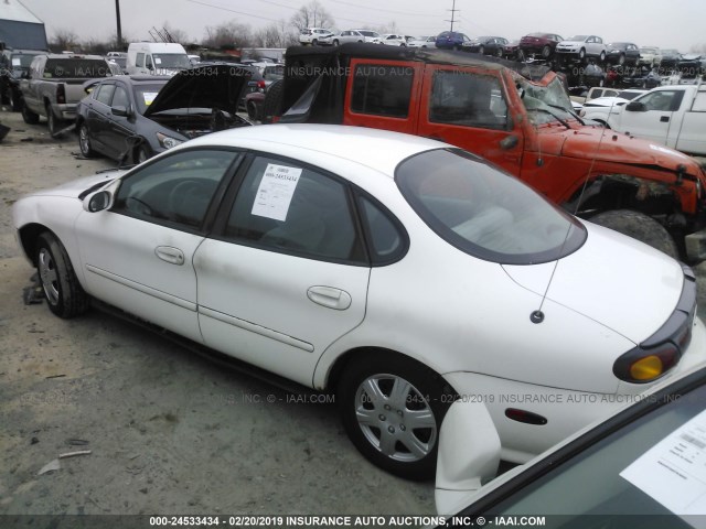 1FALP52U6VA298020 - 1997 FORD TAURUS GL WHITE photo 3