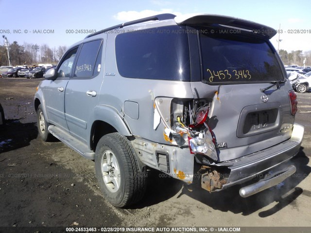 5TDBT48A81S053659 - 2001 TOYOTA SEQUOIA LIMITED TAN photo 3