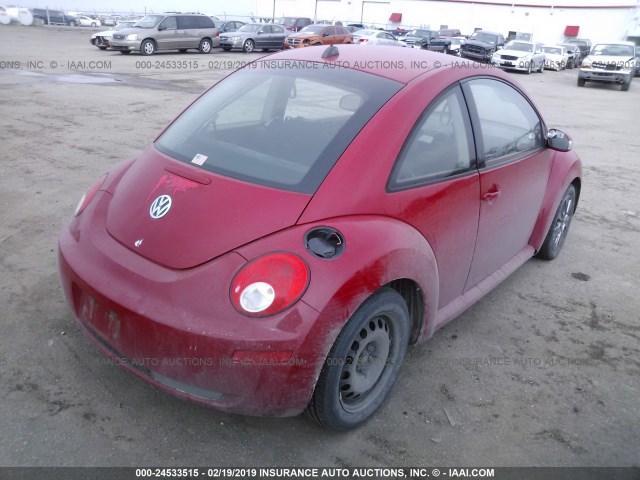 3VWPW31C48M509876 - 2008 VOLKSWAGEN NEW BEETLE S RED photo 4