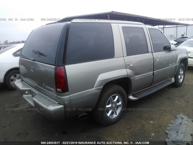 1GYEK13R7XR411931 - 1999 CADILLAC ESCALADE GRAY photo 4