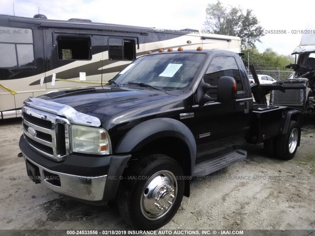 1FDXF46P97EB45085 - 2007 FORD F450 SUPER DUTY BLACK photo 2