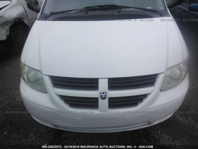 1D4GP23R37B136981 - 2007 DODGE GRAND CARAVAN C/V WHITE photo 6