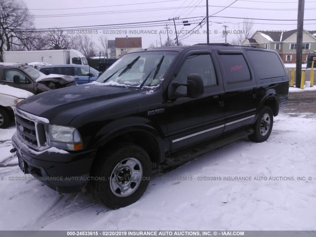 1FMSU43PX3ED06154 - 2003 FORD EXCURSION LIMITED BLACK photo 2