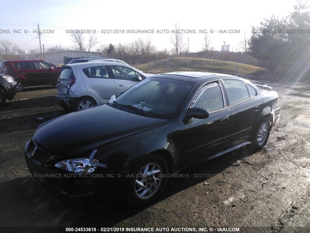 1G2NF52E83C303190 - 2003 PONTIAC GRAND AM SE1 GREEN photo 2