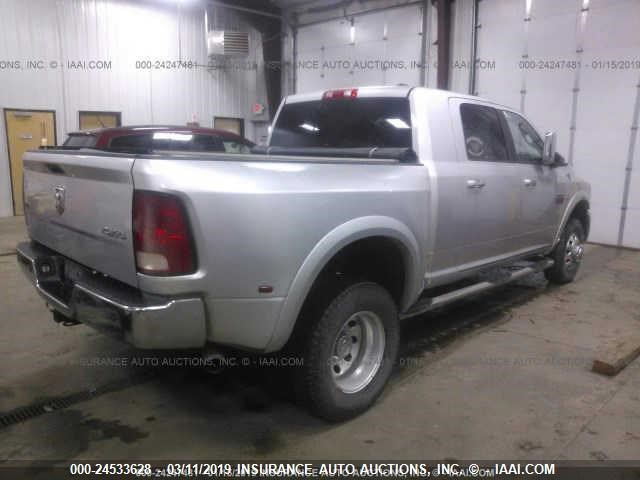 3D73Y4HL0BG594279 - 2011 DODGE RAM 3500 SILVER photo 4