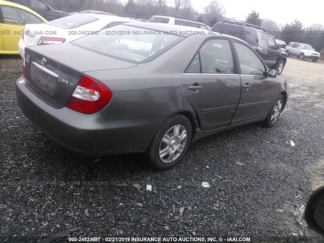 4T1BE30K83U701827 - 2003 TOYOTA CAMRY LE/XLE/SE GRAY photo 4