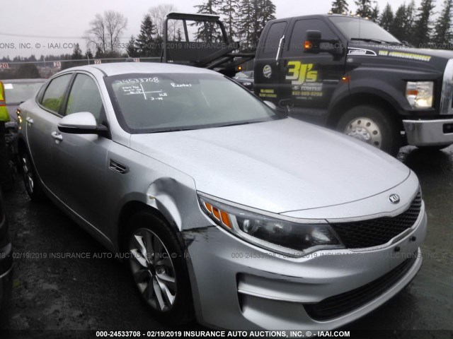 5XXGT4L36HG167802 - 2017 KIA OPTIMA LX SILVER photo 1