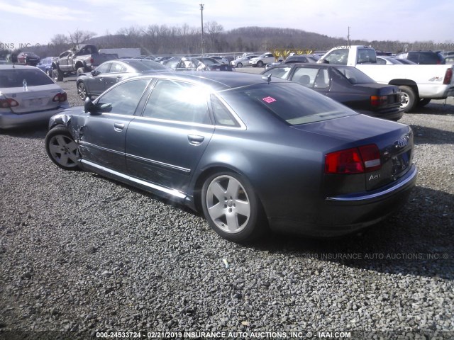 WAUMV44E27N018221 - 2007 AUDI A8 L QUATTRO BLUE photo 3