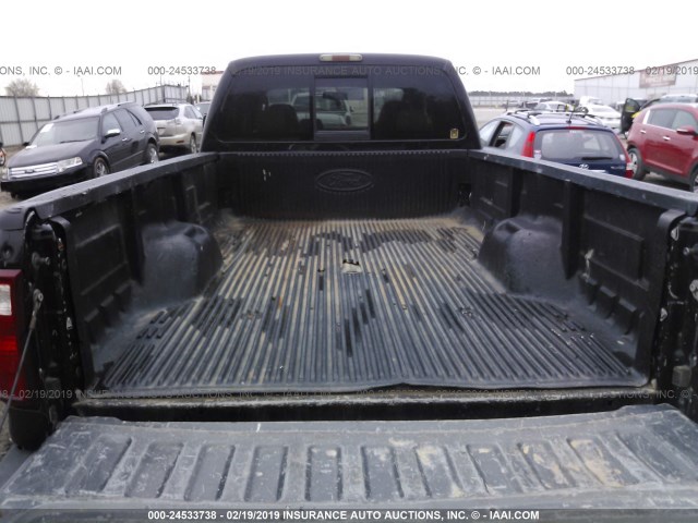 1FTWW31R28EC23713 - 2008 FORD F350 SRW SUPER DUTY BLACK photo 7