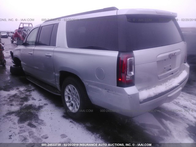 1GKS1GKC5KR247376 - 2019 GMC YUKON XL C1500 SLT SILVER photo 3