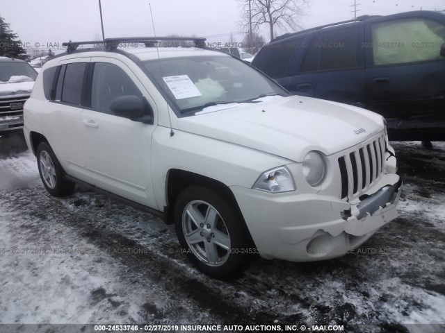 1J4NT4FAXAD538164 - 2010 JEEP COMPASS SPORT WHITE photo 1