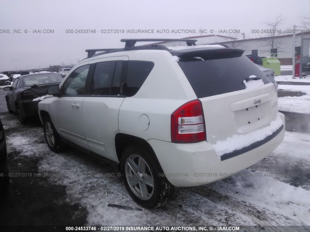 1J4NT4FAXAD538164 - 2010 JEEP COMPASS SPORT WHITE photo 3