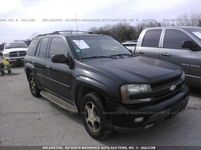 1GNDS13S752353806 - 2005 CHEVROLET TRAILBLAZER LS/LT BLACK photo 1