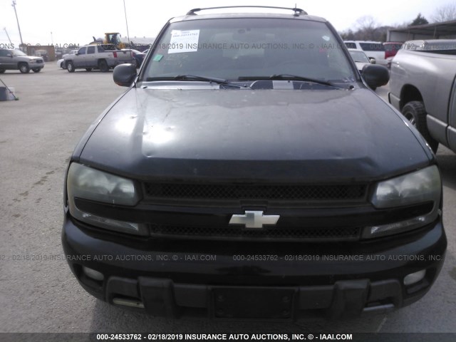 1GNDS13S752353806 - 2005 CHEVROLET TRAILBLAZER LS/LT BLACK photo 6