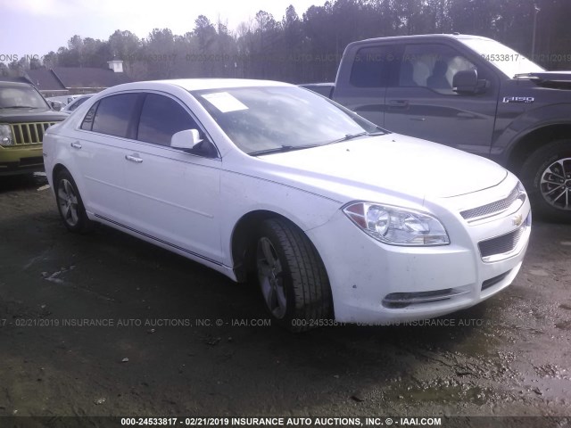 1G1ZC5E01CF365902 - 2012 CHEVROLET MALIBU 1LT WHITE photo 1