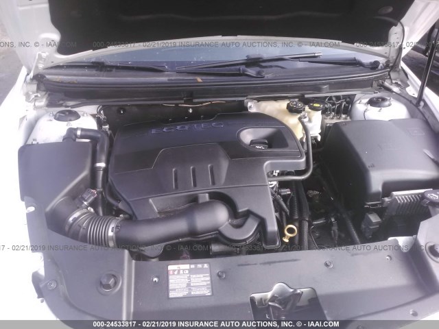 1G1ZC5E01CF365902 - 2012 CHEVROLET MALIBU 1LT WHITE photo 10