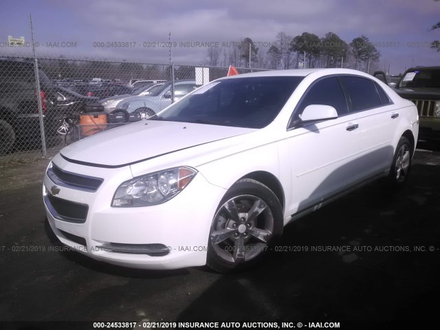 1G1ZC5E01CF365902 - 2012 CHEVROLET MALIBU 1LT WHITE photo 2