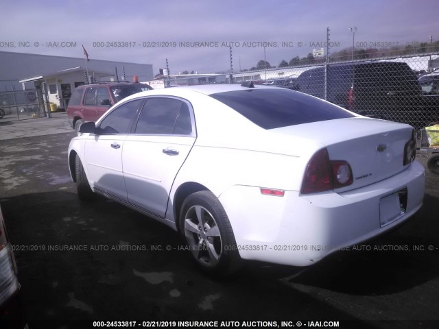 1G1ZC5E01CF365902 - 2012 CHEVROLET MALIBU 1LT WHITE photo 3