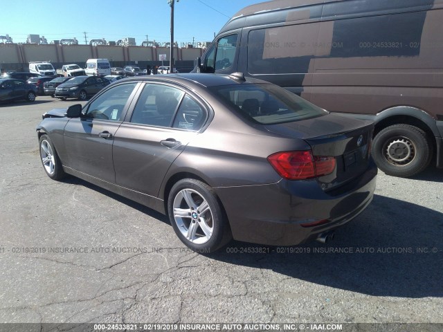 WBA3C1C57DF435065 - 2013 BMW 328 I SULEV GRAY photo 3