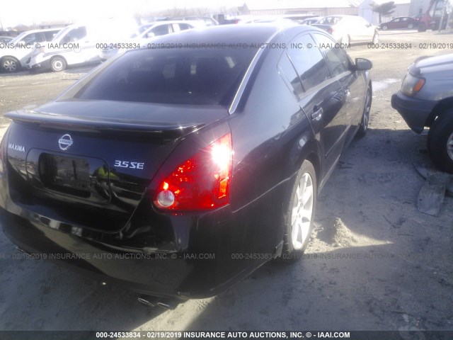 1N4BA41EX7C848960 - 2007 NISSAN MAXIMA SE/SL BLACK photo 4