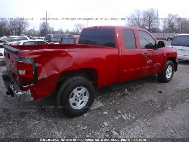 1GCRCREA4BZ336947 - 2011 CHEVROLET SILVERADO C1500  LS RED photo 4