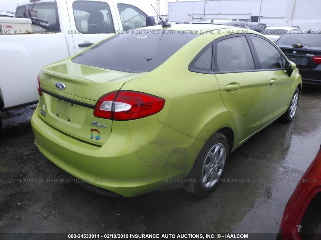 3FADP4BJ0CM180632 - 2012 FORD FIESTA SE GREEN photo 4