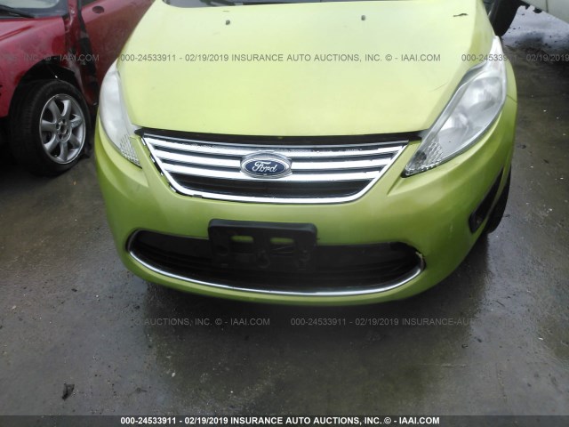 3FADP4BJ0CM180632 - 2012 FORD FIESTA SE GREEN photo 6