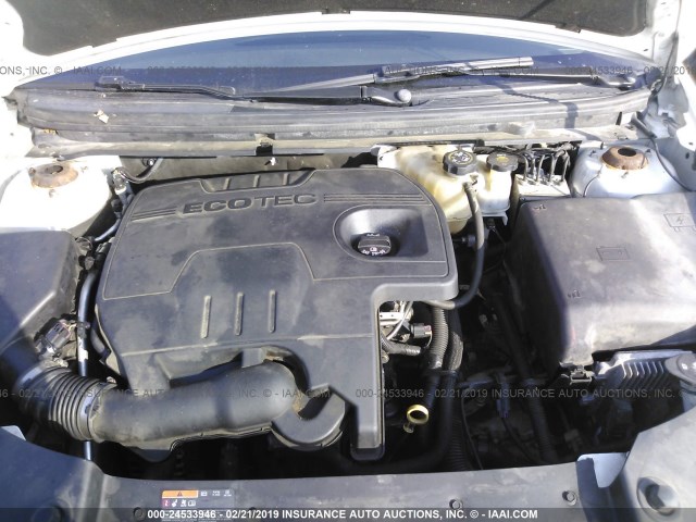 1G1ZC5EU2BF161224 - 2011 CHEVROLET MALIBU 1LT თეთრი ფოტო 10