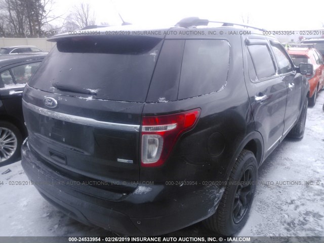 1FM5K8D86DGC90431 - 2013 FORD EXPLORER XLT BLACK photo 4