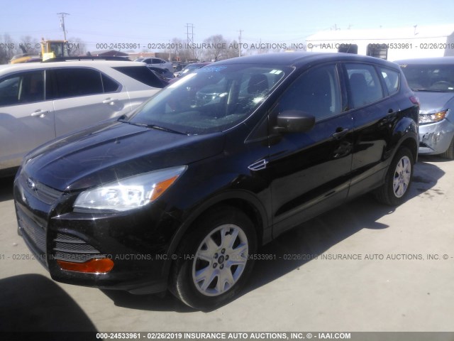 1FMCU0F79DUC10192 - 2013 FORD ESCAPE S BLACK photo 2