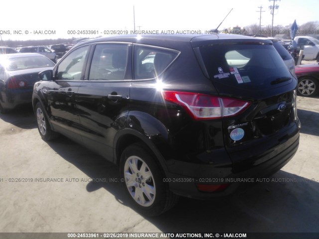 1FMCU0F79DUC10192 - 2013 FORD ESCAPE S BLACK photo 3