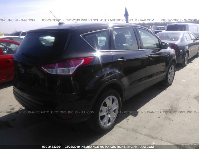 1FMCU0F79DUC10192 - 2013 FORD ESCAPE S BLACK photo 4